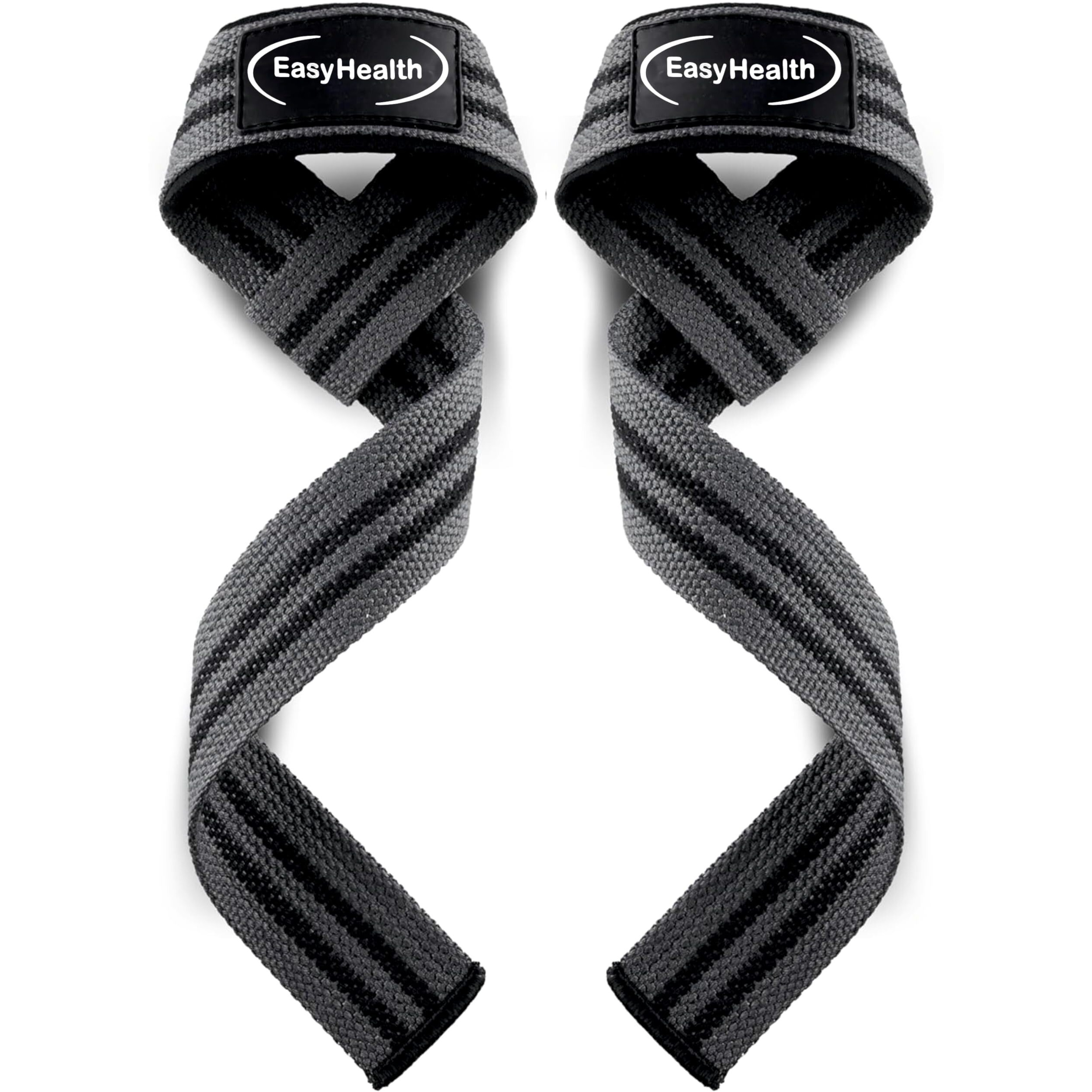 EasyHealth liftings Straps Gym Straps Deadlift Straps For Gym Weight Lifting Wrist Straps For Gym Men Wrist Supporter For gym, 25 Inch Long I Soft Padding I Heavy Duty