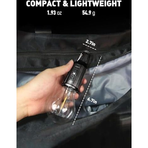 Rechargeable Camping Lights, Waterproof LED Hanging Tent Bulb with USB Cable, 3 Lighting Modes Hanging Camping Lantern Lamp for Hiking, Emergency, Household, Car Repairing (4pc Led Tent Lights)