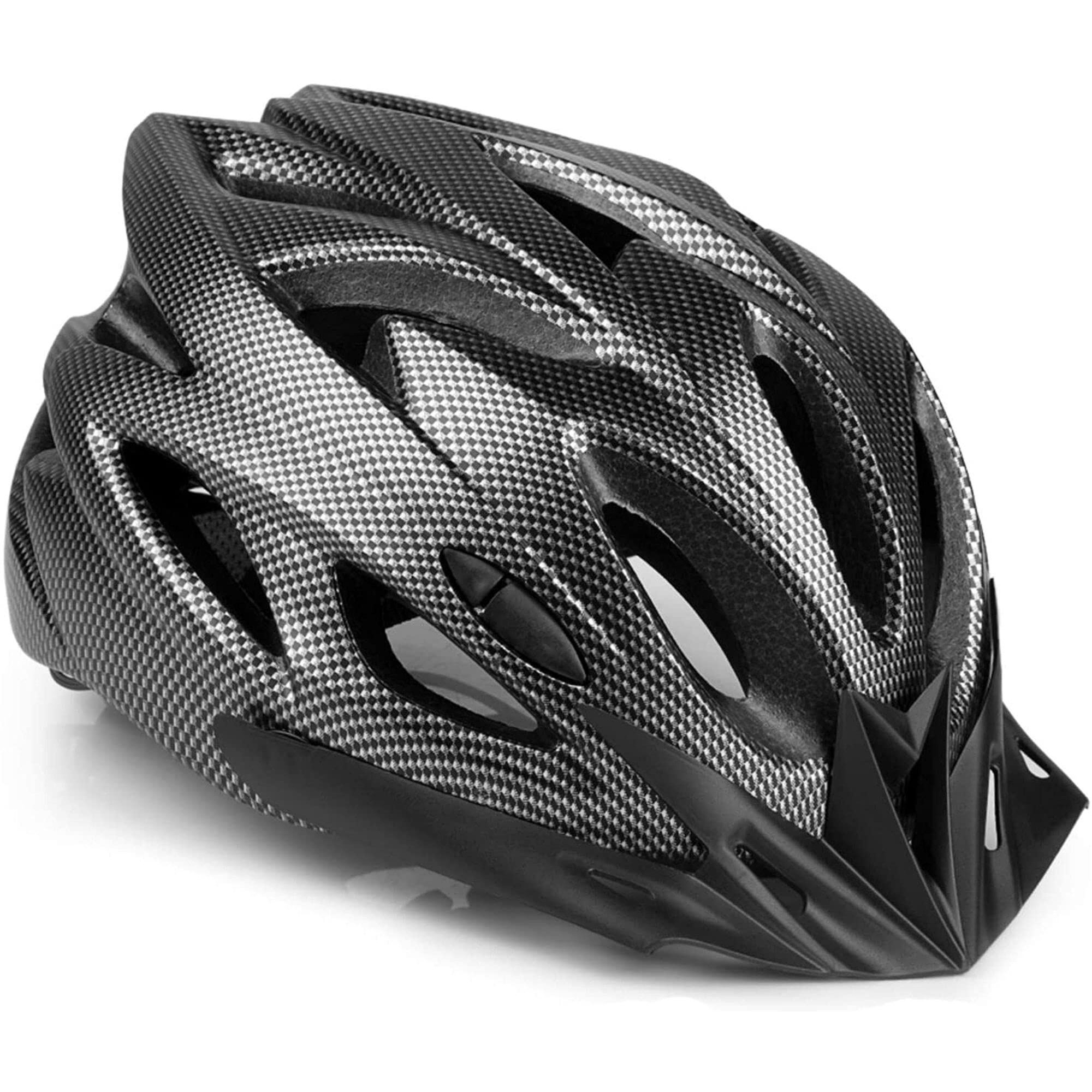 FABSPORTS Light Weight Bicycle/Bike Helmet with Flexible Padding for Kids and Adults, Adjustable Size, for Road & Mountain Cycling/Skating (Titanium Black)