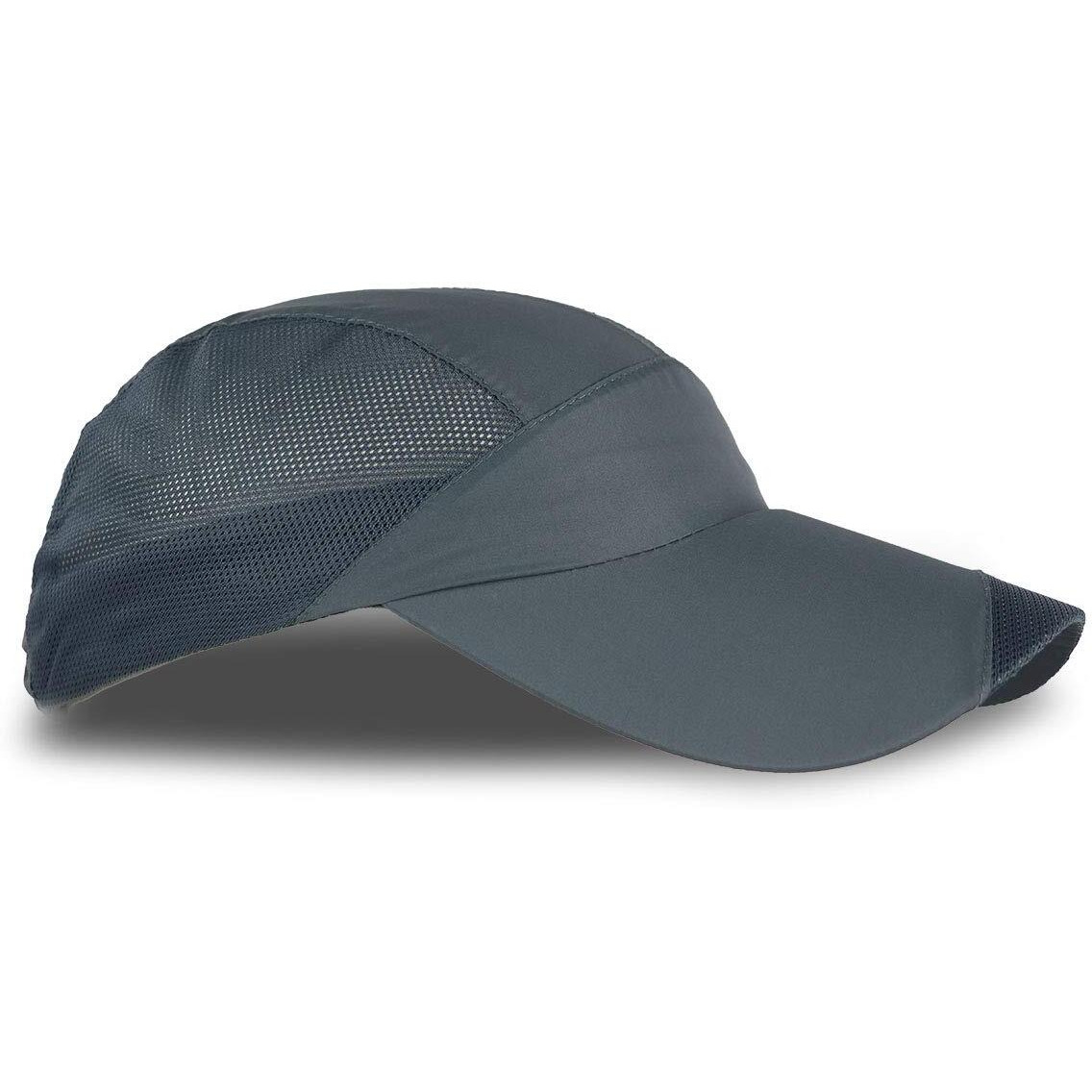 iSWEVEN Summer Breathable Mesh Baseball Cap Quick Drying Hats for Men UV Protection Outdoor Cap (Grey, 8001C)