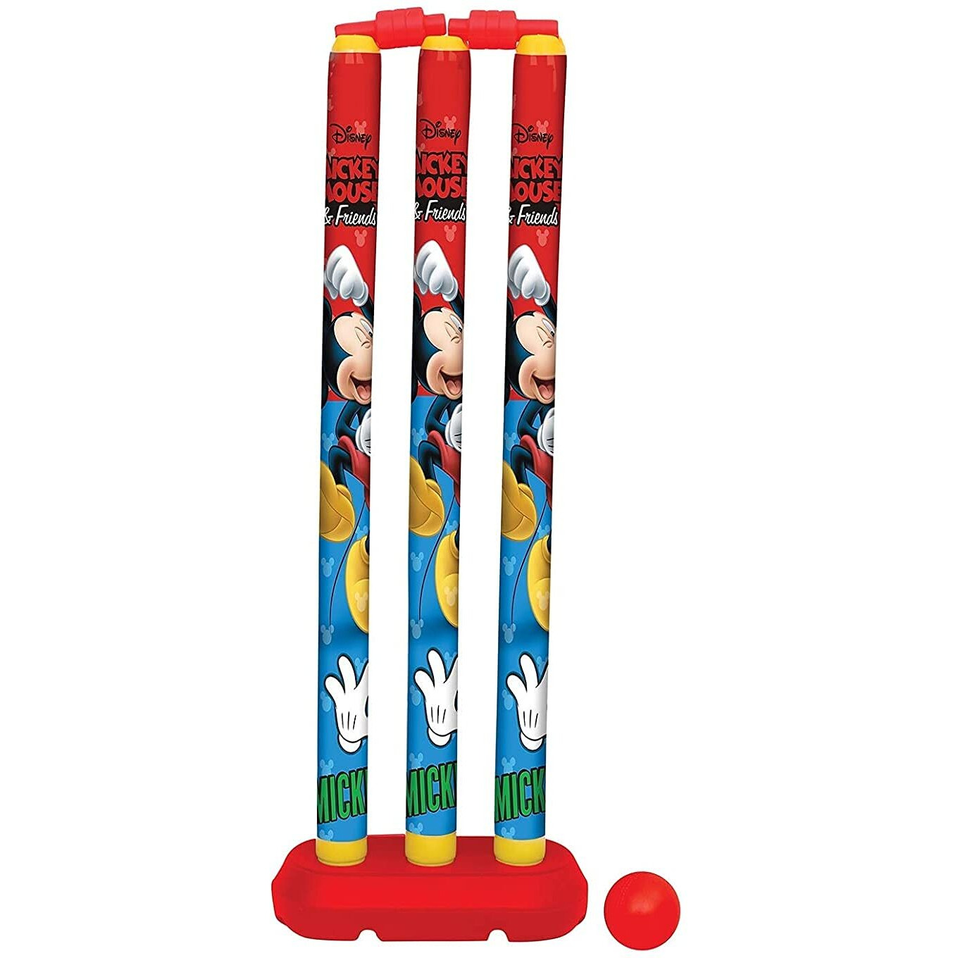 MANAKI ENTERPRISE Plastic Cricket Set with Stump and Ball Kit(Mickey Mouse Cricket Set)