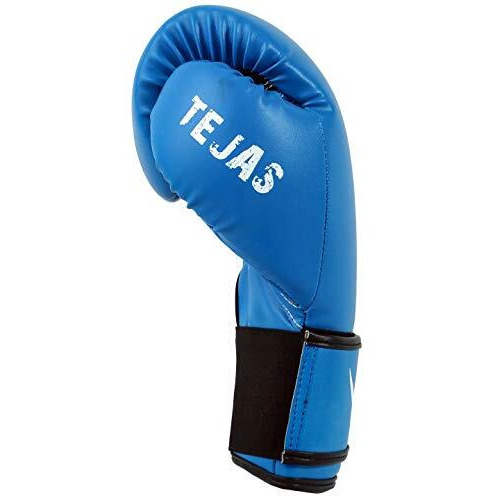 Invincible Tejas Fitness Training Synthetic Leather Boxing Gloves for Men & Women (Blue-White, 8 OZ)