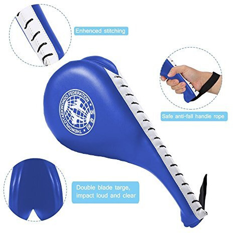JERN Taekwondo Durable Kick Pad Target for Karate Kickboxing Training (Blue)