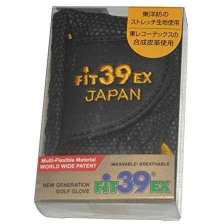 Fit39 EX Golf Glove (Medium, Black Gold), M