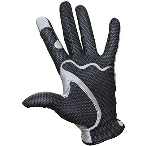 Fit39 EX Golf Glove (Small, Black Silver), S