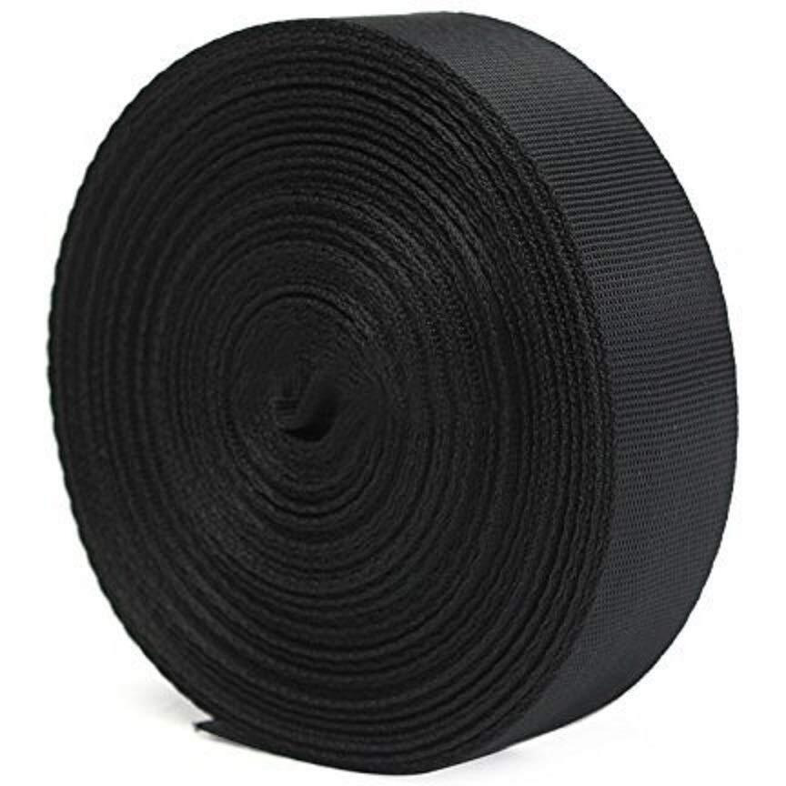 AANIJ Nylon Canvas Webbing or flat strip 1 inch 0r 25 mm Wide for Collars, Leashes, Diving Gear, Sports Gear, Bag Belt, Hiking (10 Meter, Pack of 1)