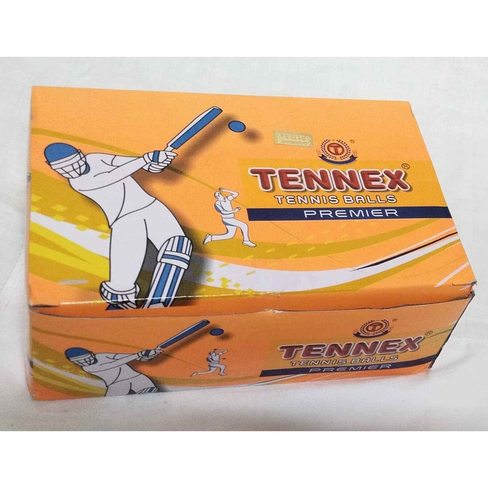 TENNEX Premier Cricket Soft Tennis Ball for Under Arm Cricket | Light | Tennis Standard Size Ball for Cricket Tournament and Practice (6 Pcs, Yellow Colour)
