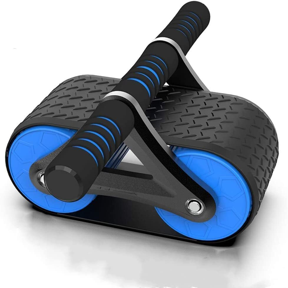 Dravizon Abdominal Abs Exercise Roller Elbow Support - Core Strength Training Wheel Non Slip Double Wheels Ab Roller Fitness Equipment for Abs Workout Home Gym (Purple)