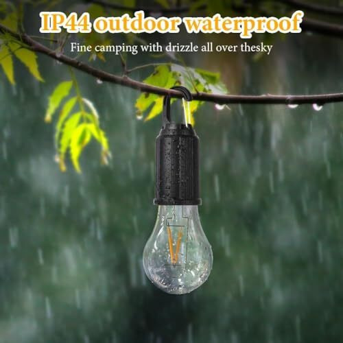 Rechargeable Camping Lights, Waterproof LED Hanging Tent Bulb with USB Cable, 3 Lighting Modes Hanging Camping Lantern Lamp for Hiking, Emergency, Household, Car Repairing (3pc Led Tent Lights)