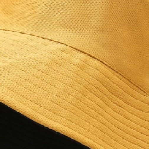 Alexvyan Polyester Yellow & Black Bucket Cap Hats Reversible For Women Uv Protection Wide Brim Summer Cap For Girls Hat Uv Protection Breathable Casual Beach Hat, Sun Protection Cap For Women, Large