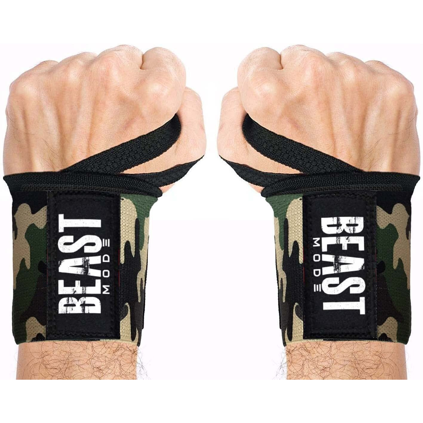 Beast Mode Sports Wrist Band for Gym Workout,Wrist Wraps,Wrist Support for Men by STEIGEN FITNESS-SF