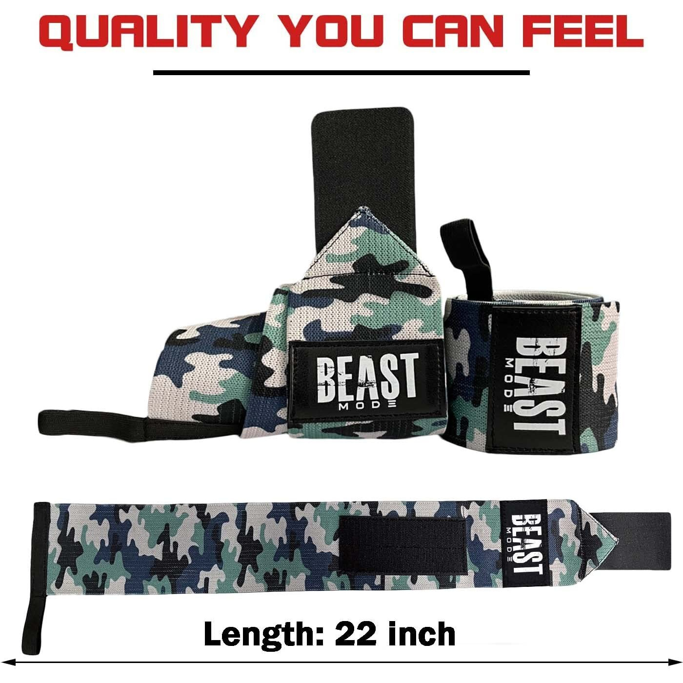 Beast Mode Sports Wrist Band for Gym Workout,Wrist Wraps,Wrist Support for Men by STEIGEN FITNESS-SF