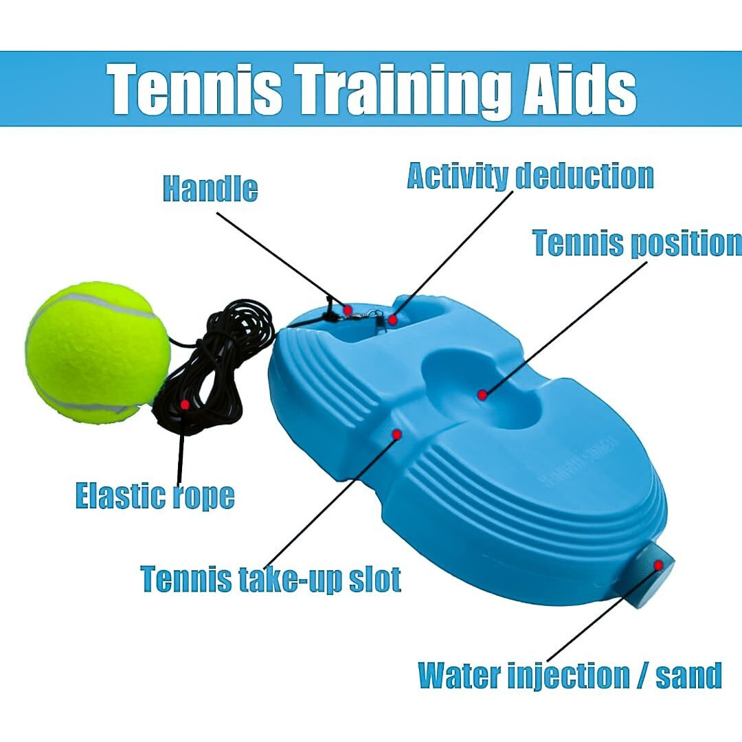 Solo Tennis Trainer Rebound Ball - Portable Tennis Equipment for Self-Practice for Adults or Kids. (Multicolor) (AG LIFESTYLE PRODUCTS)