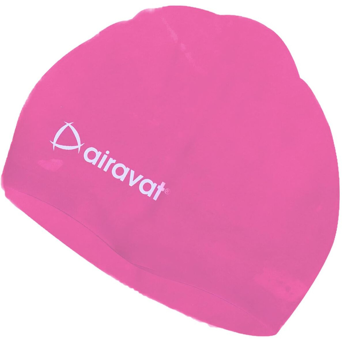 Airavat Basic Swim Cap, 001 Silicone Swim Cap, Comfortable Bathing Cap Ideal for Curly Short Medium Long Hair, Swimming Cap for Women and Men (Pink)