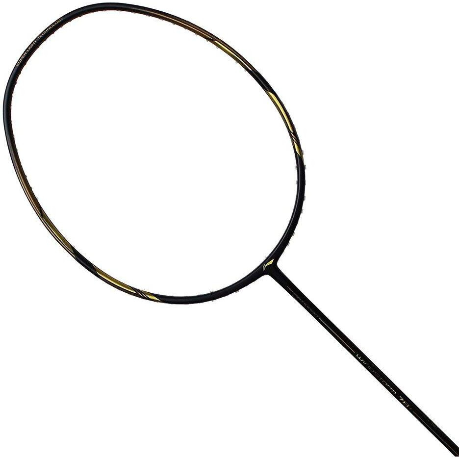 Li-Ning Windstorm 78+ Badminton Racket Carbon-Graphite, Unstrung (Black Gold)