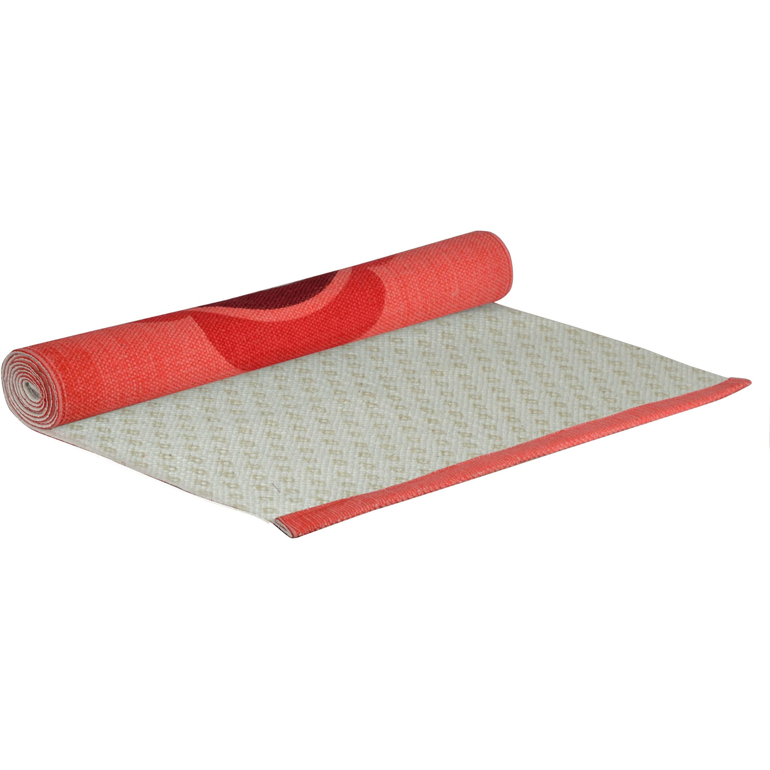 Kaivalyadhama Muladhara Chakra Cotton Yoga Mat Non Slip Natural 4mm | Yoga Mat for Women and Men | Cotton Yoga Mat | Yoga Mat | Yoga Mat for Men | Exercise Mat for Home Workout, Outdoors, Yoga, Fitness, Eco Friendly Non Slip Anti Skid Gym Workout Yoga Mat for Women 4mm Thick Meditation and Exercise Cotton Yoga Mat