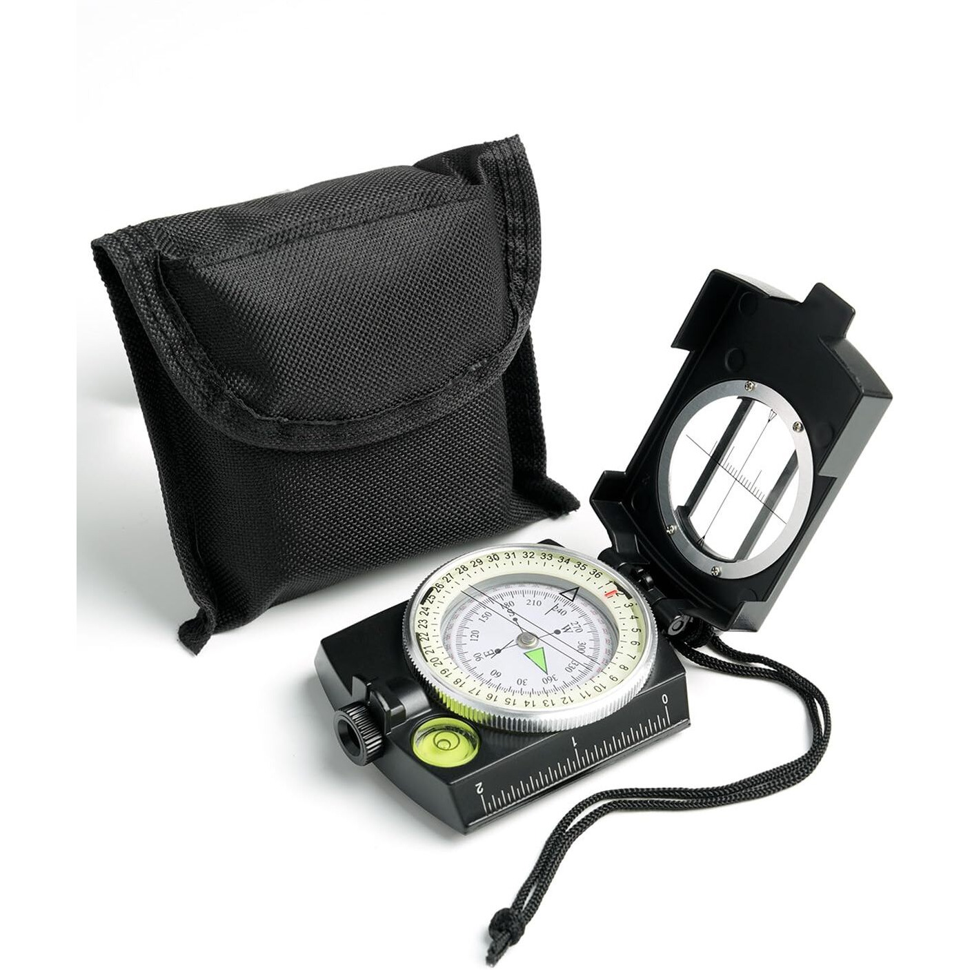 Compass, Sportneer High Accuracy Waterproof Military Compass with Carrying Bag Lensatic Sighting Waterproof and Shakeproof Compass Suitable for Camping Hiking