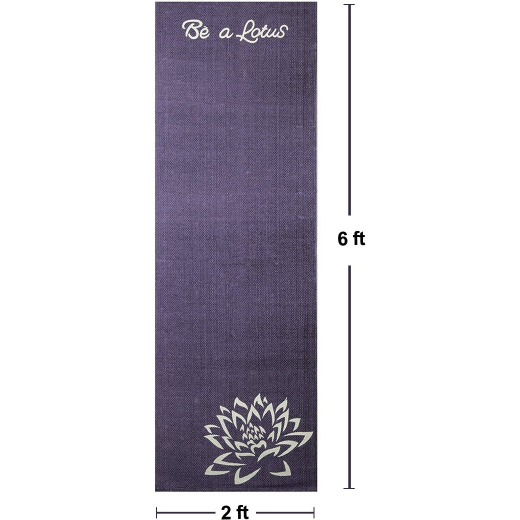 Lotus Cotton Yoga Mat Non Slip Washable Natural 4mm | Yoga Mat for Women and Men | Cotton Yoga Mat | Yoga Mat | Yoga Mat for Men | Exercise Mat for Home Workout, Outdoors, Yoga, Fitness Eco Friendly Non Slip Anti Skid Gym Workout Yoga Mat for Women 4mm Thick Meditation and Exercise Cotton Yoga Mat