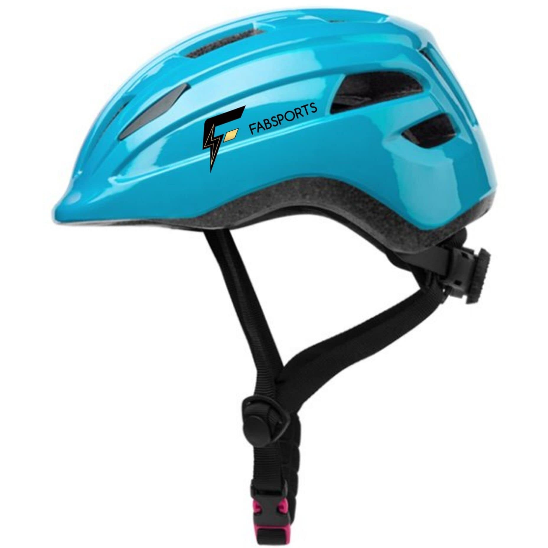 FABSPORTS Solid Safety Helmet for Kids (5-12 Years), Light Weight Bicycle Bike Helmet, Adjustable Size, Superior Ventilation for Cycling Skating Skate Boarding (Dark Blue)