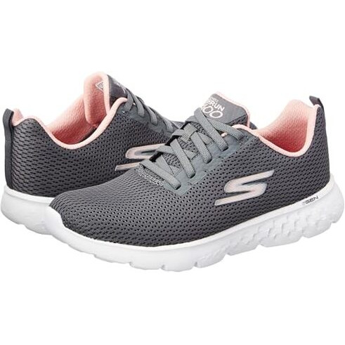 Skechers Womens Go Run 400 Charcoal/Pink Running Shoe - 6 UK (9 US) (896165ID-CCPK)