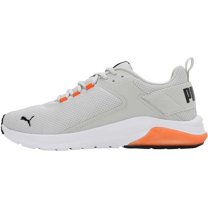Puma Unisex-Adult Electron E Glacial Gray-Black-Rickie Orange Sneaker - 5 UK (38043524)