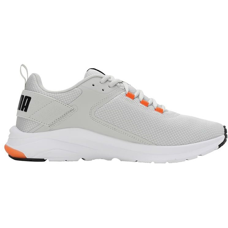 Puma Unisex-Adult Electron E Glacial Gray-Black-Rickie Orange Sneaker - 5 UK (38043524)
