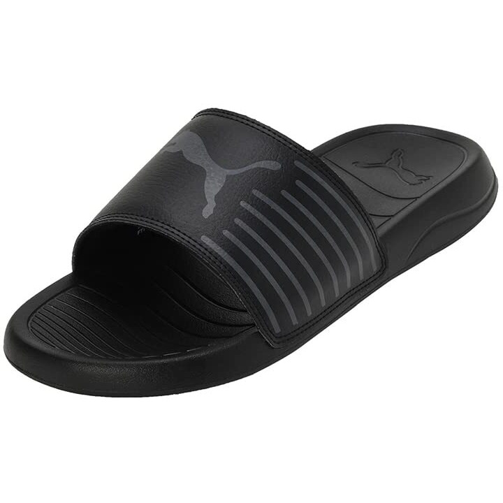 Puma unisex-adult Geo Black-Cool Dark Gray Slide Sandal - 7 UK (39453801)