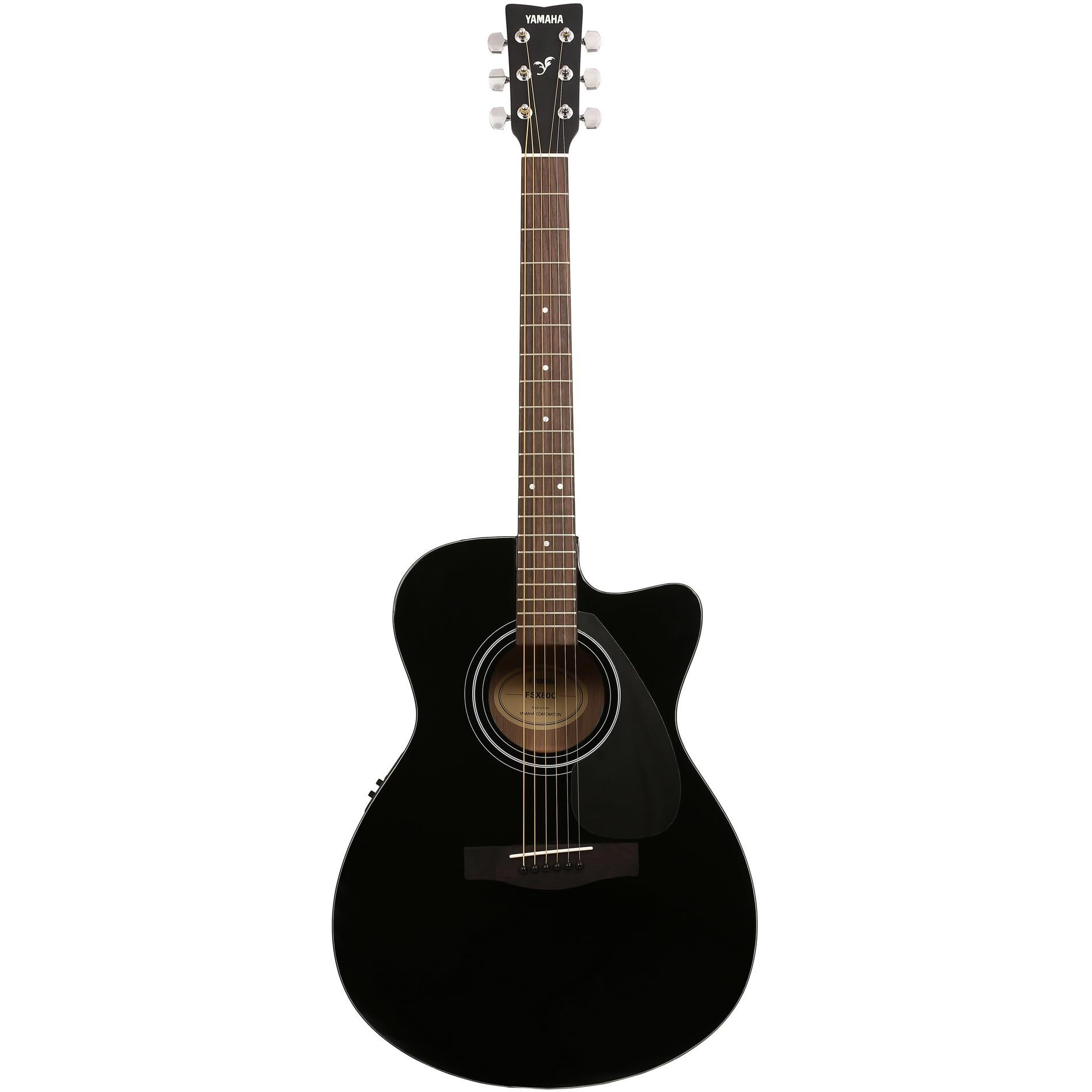 YAMAHA Spruce Wood Fsx80C Semi Acoustic Cutaway Guitar (Black)