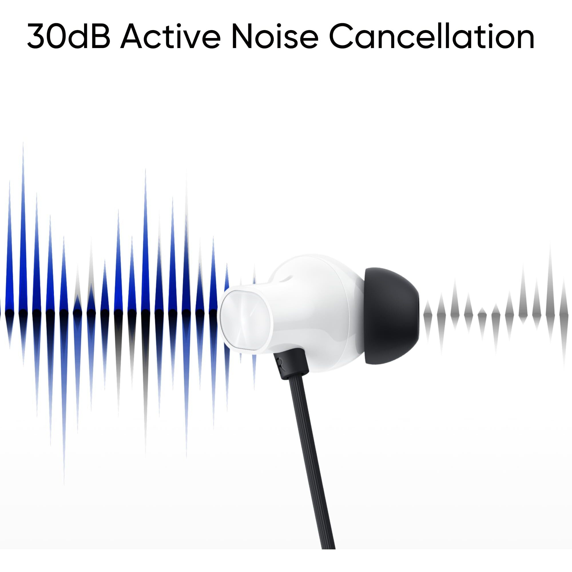 realme Buds Wireless 3 in-Ear Bluetooth Headphones,30dB ANC, Spatial Audio,13.6mm Dynamic Bass Driver,Upto 40 Hours Playback, Fast Charging, 45ms Low Latency for Gaming,Dual Device Connection (Black)