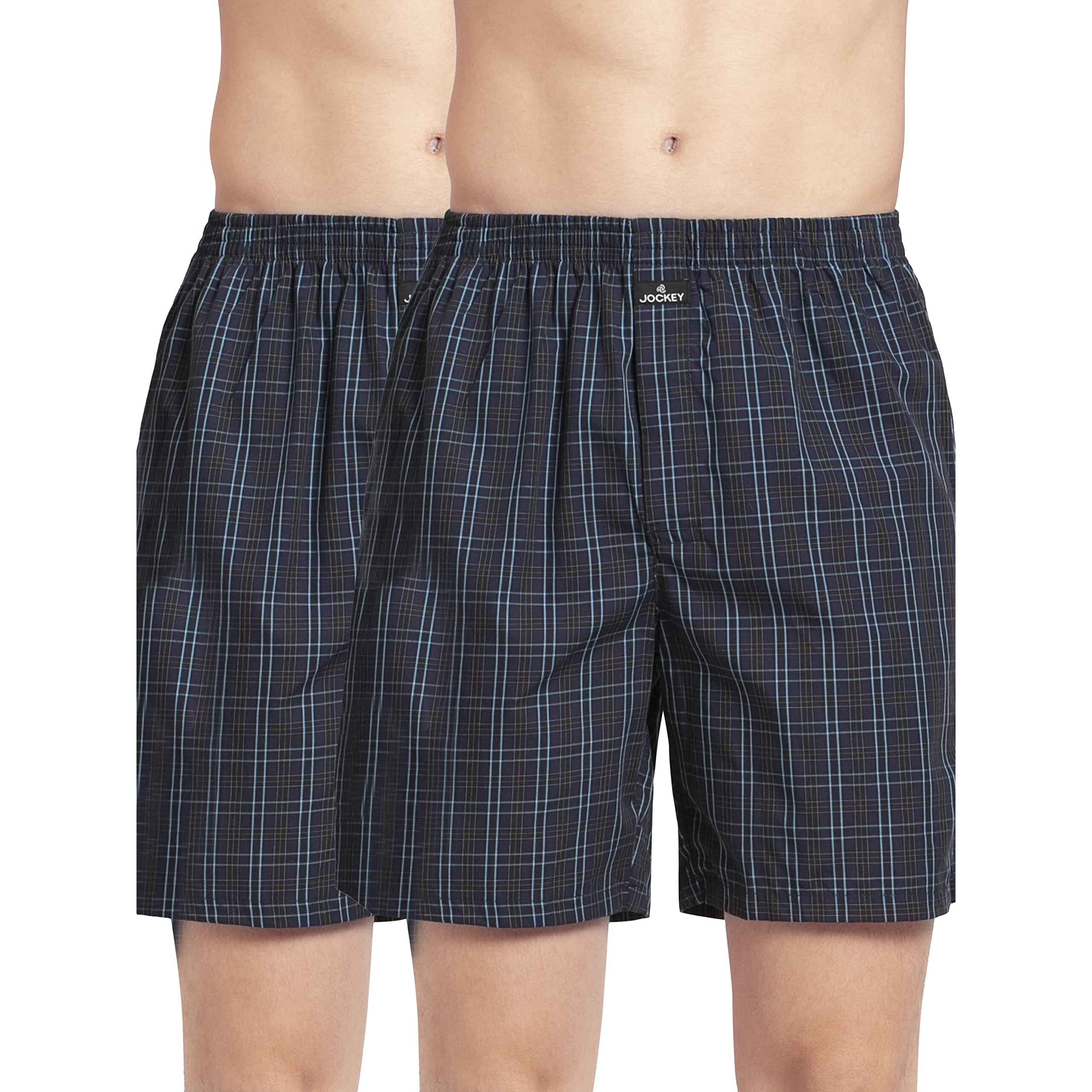 Jockey Men's Cotton Contour Brief(Pack of 1) (1223-0210-ASSTD_X-Large_Multi Colour Check10_XL)