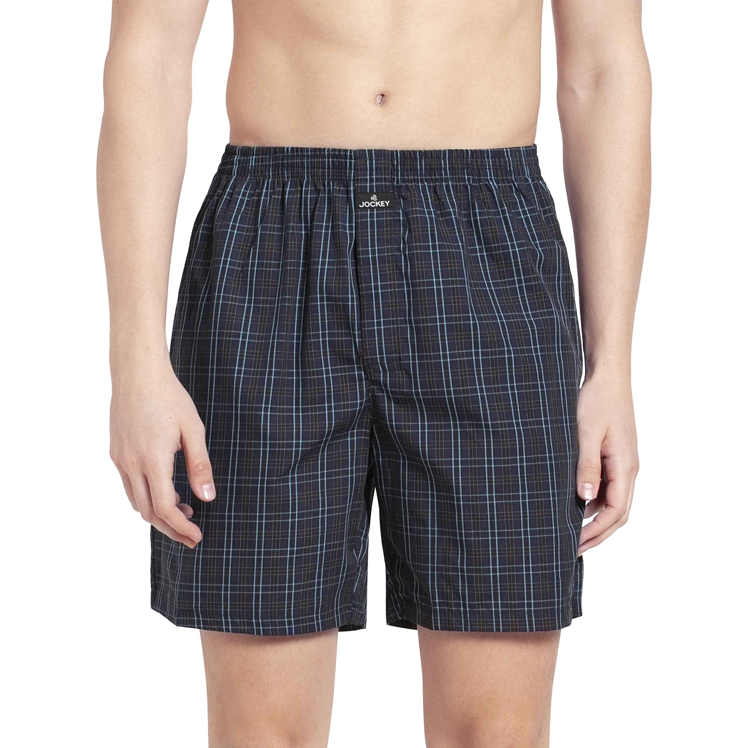 Jockey Men's Cotton Contour Brief(Pack of 1) (1223-0210-ASSTD_X-Large_Multi Colour Check10_XL)