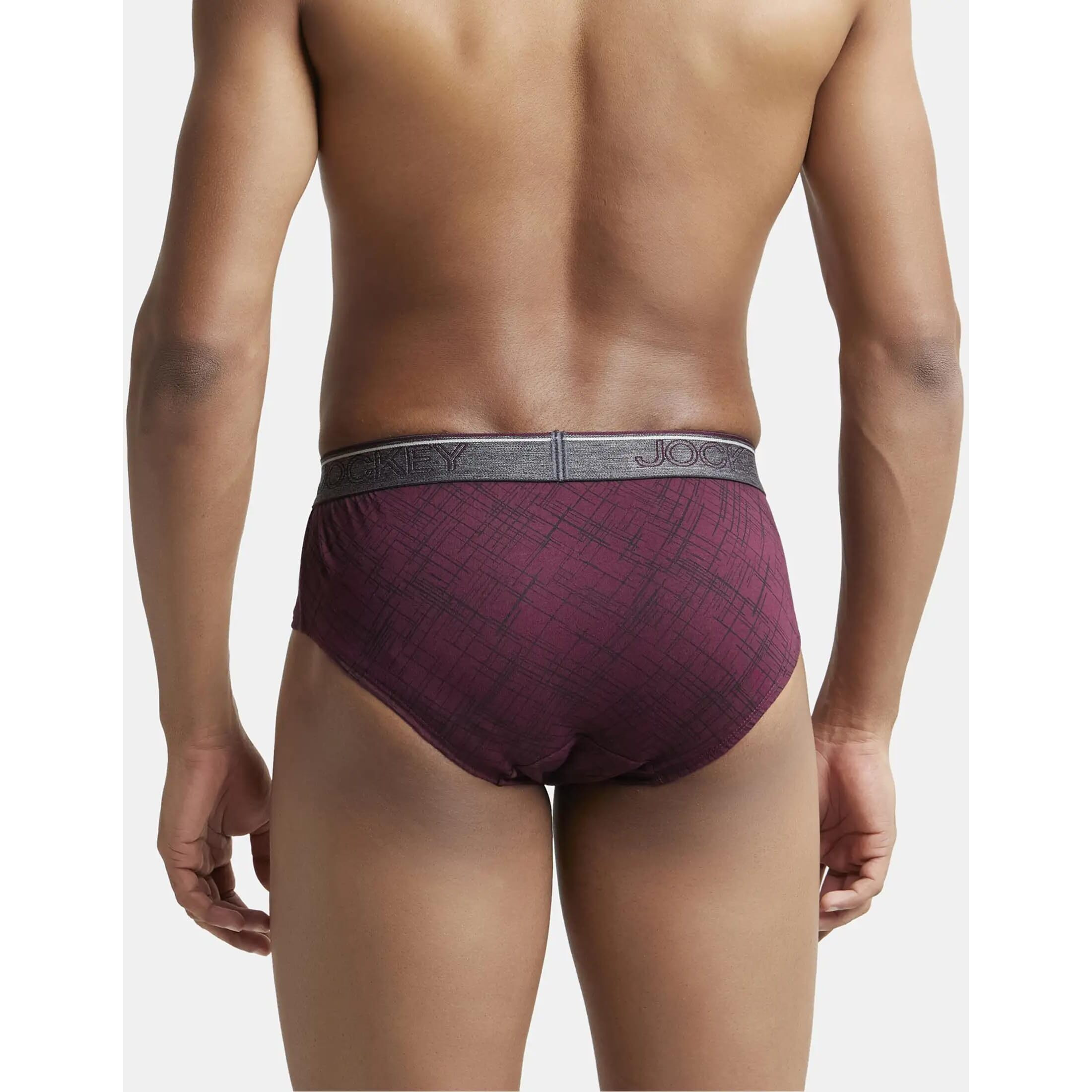 Jockey MC09 Men's Super Combed Cotton Printed Brief with Ultrasoft Waistband (Pack of 2_Colors & Prints May Vary)_Assorted_L