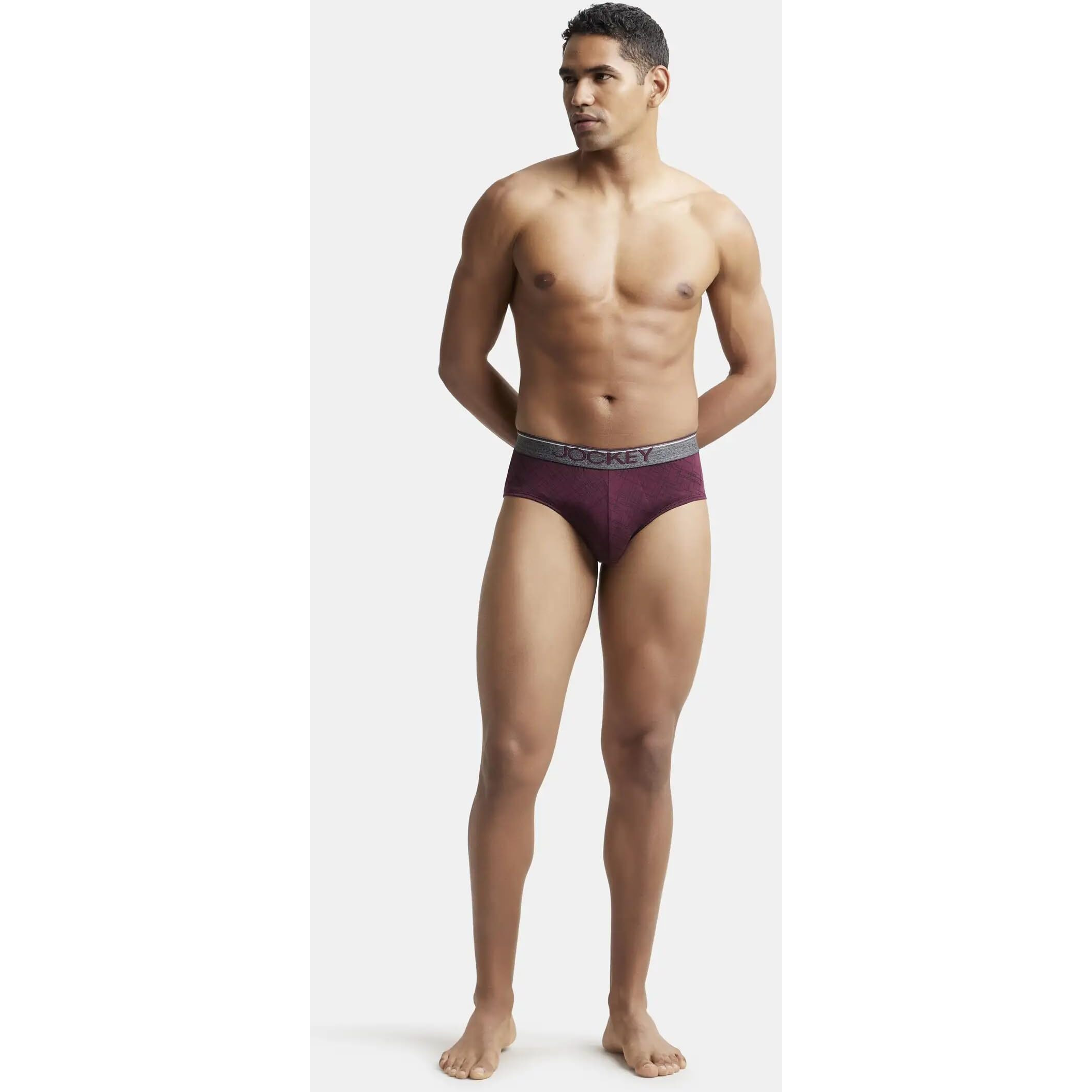 Jockey MC09 Men's Super Combed Cotton Printed Brief with Ultrasoft Waistband (Pack of 2_Colors & Prints May Vary)_Assorted_L