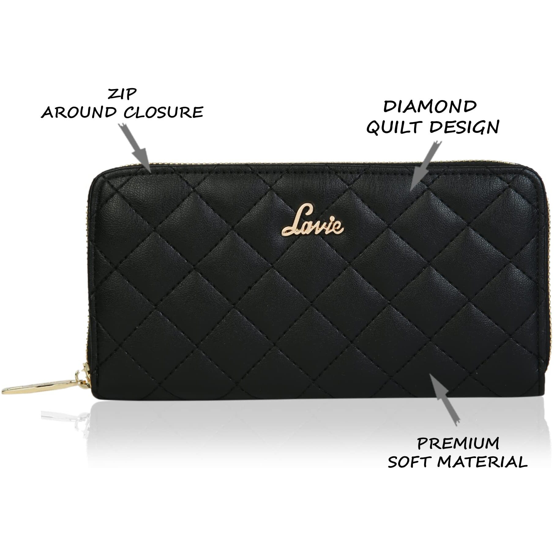 Lavie Quilt Eden Women's Zip Around Wallet
