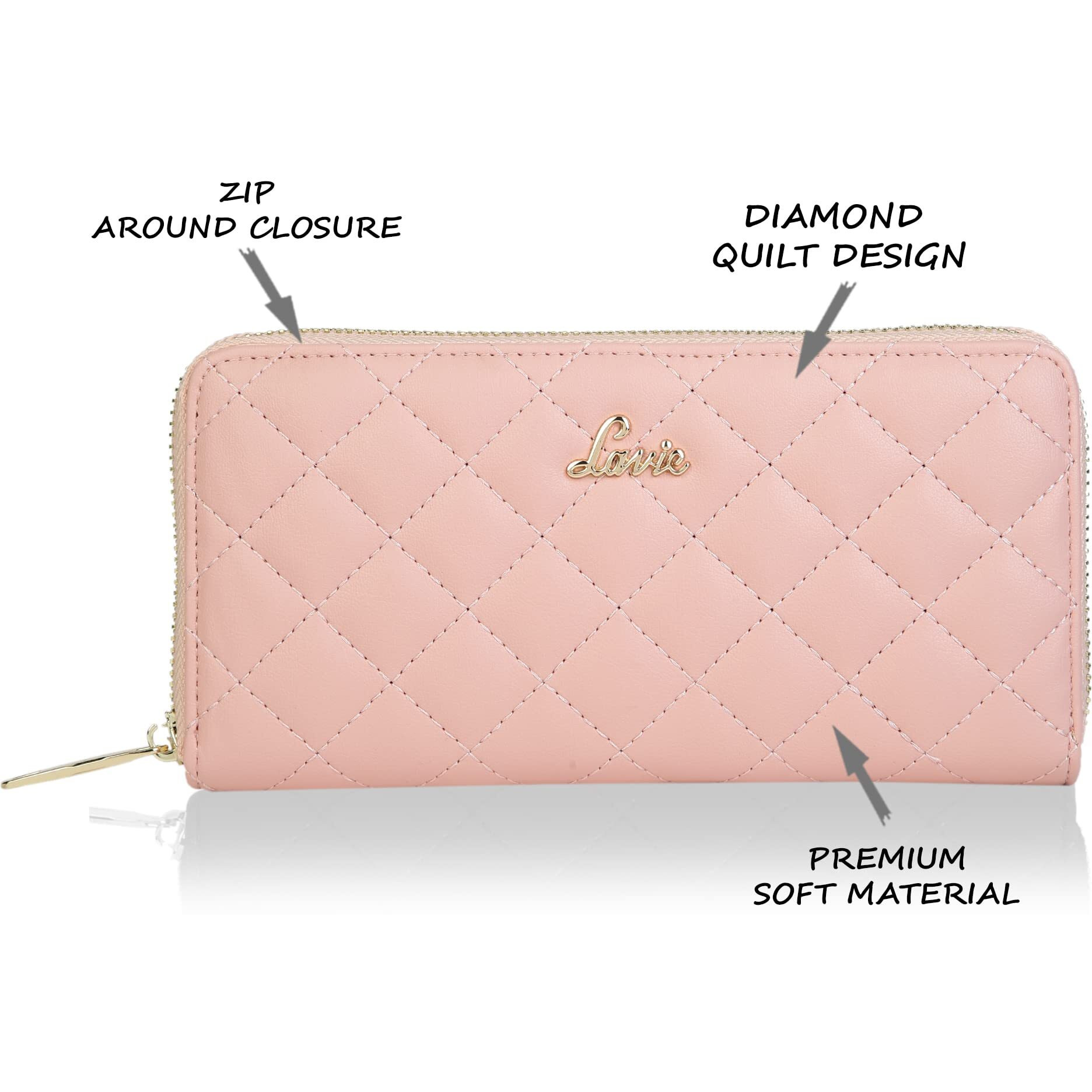 Lavie Quilt Eden Women's Zip Around Wallet