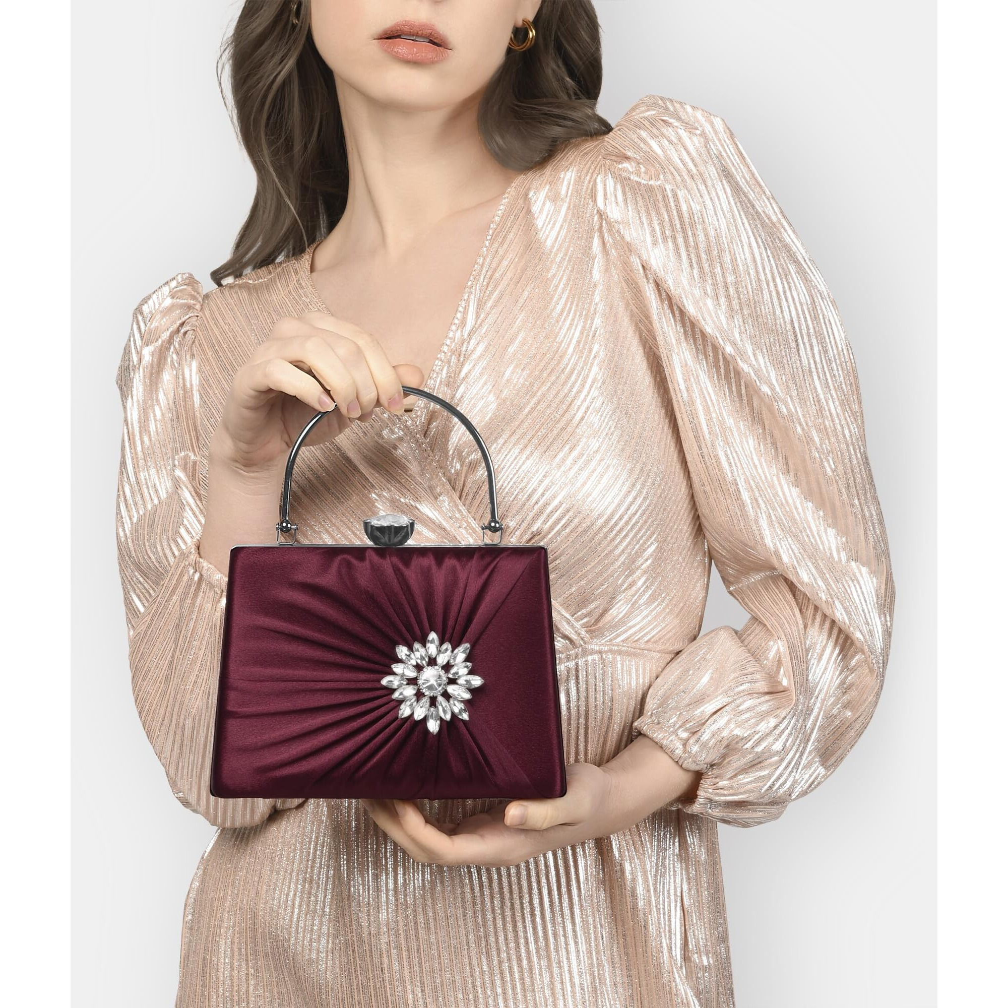 Lavie Women's Ivy Framed Clutch | Ladies Purse Handbag