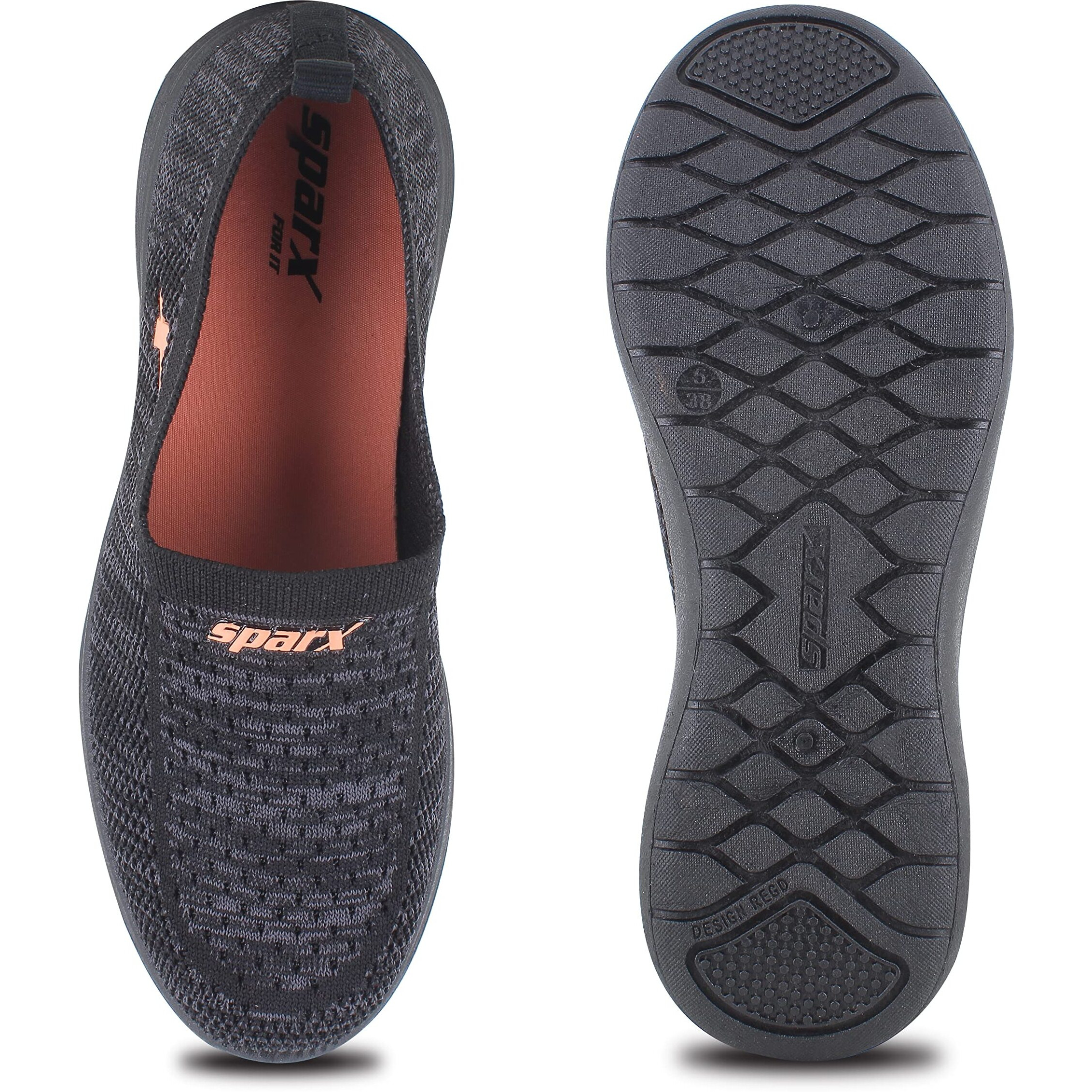Sparx Womens SL 231 | Stylish, Comfortable | Black Sneaker - 6 UK (SL 231)
