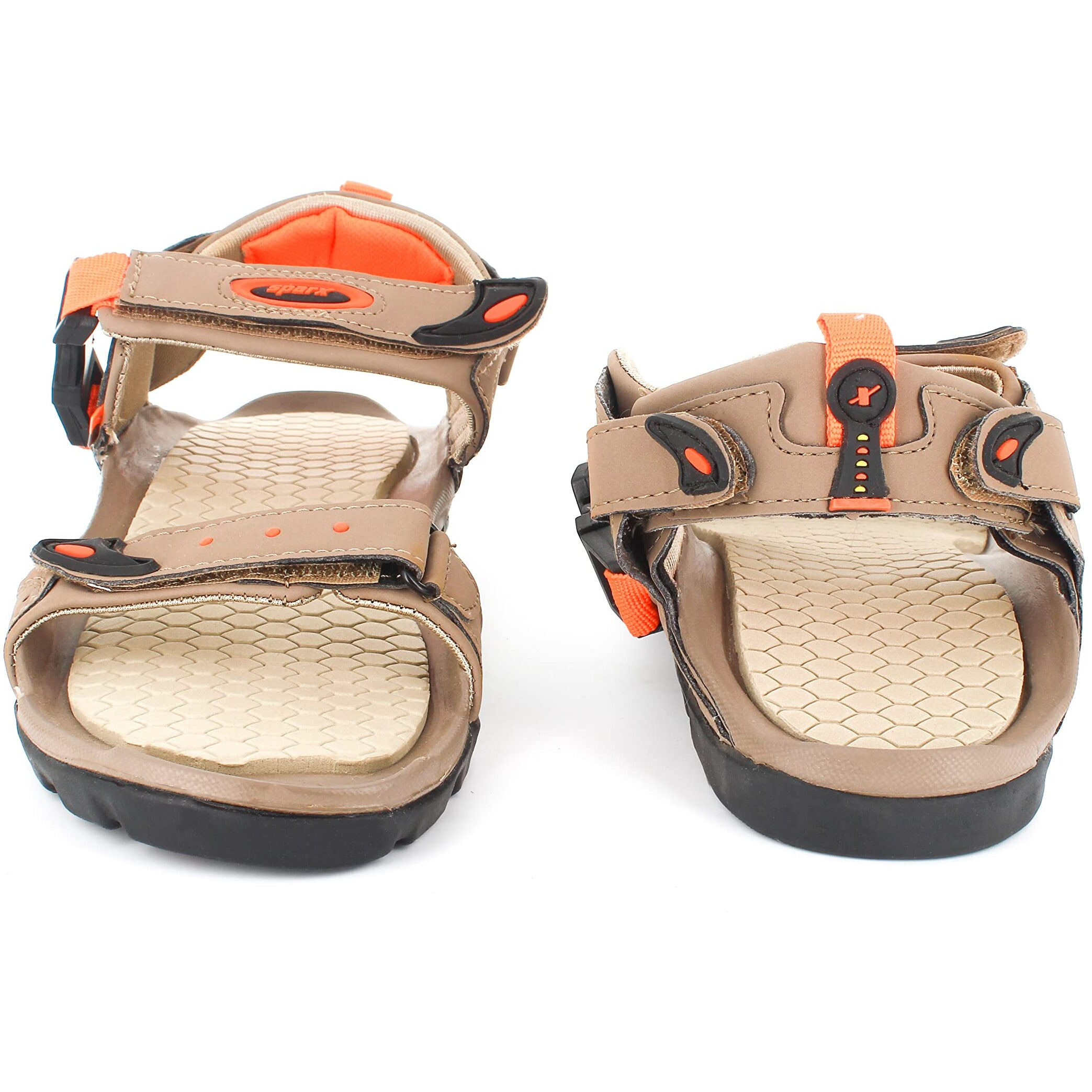 Sparx mens SS 502 | Latest, Daily Use, Stylish Floaters | Orange Sport Sandal - 9 UK (SS 502)