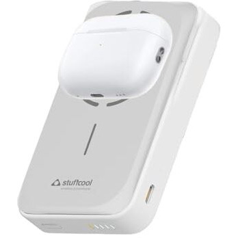 Stuffcool Click Duo 10000mAh Magnetic Wirelsss Powerbank for iPhone 15/14/13/12 with Apple Watch Charging Featuring Type-C Port PD 20W to Charge iPhone 50% in 30 mins
