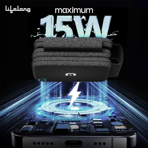 Lifelong PowerDot Wireless Charger 23W 3 in 1 Foldable Magsafe -iPhone 16 Series/15/15 Plus/15 Pro/15 Pro Max, iPhone 14/14 Plus/14 Pro/14 Pro Max,13/12, Airpods 3rd/2nd gen, Series 9/8/7/6/5/4/SE