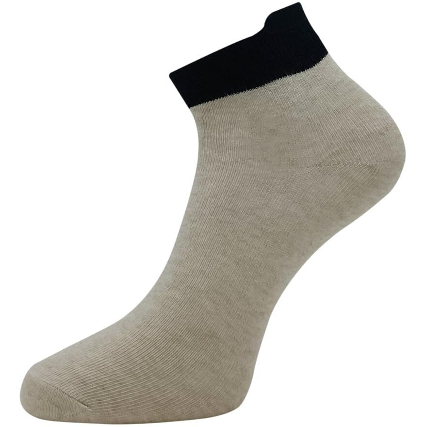 Allen Solly Women's Cotton Ankle Length Socks (Pack of 3) Baby Pink, Skin Melange, Light grey Melange
