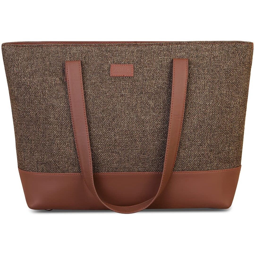 ZOUK Women's Handcrafted Bristel Shoulder Tote Bag and Handbag for Office and College