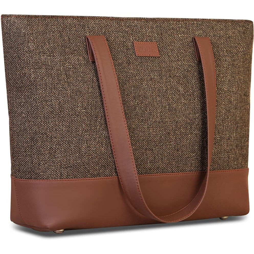 ZOUK Women's Handcrafted Bristel Shoulder Tote Bag and Handbag for Office and College