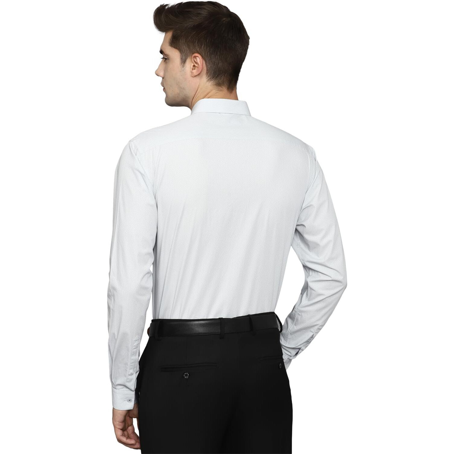 Allen Solly Men's Regular Fit Shirt (ASSFQSPFS40673_Light Grey 42)