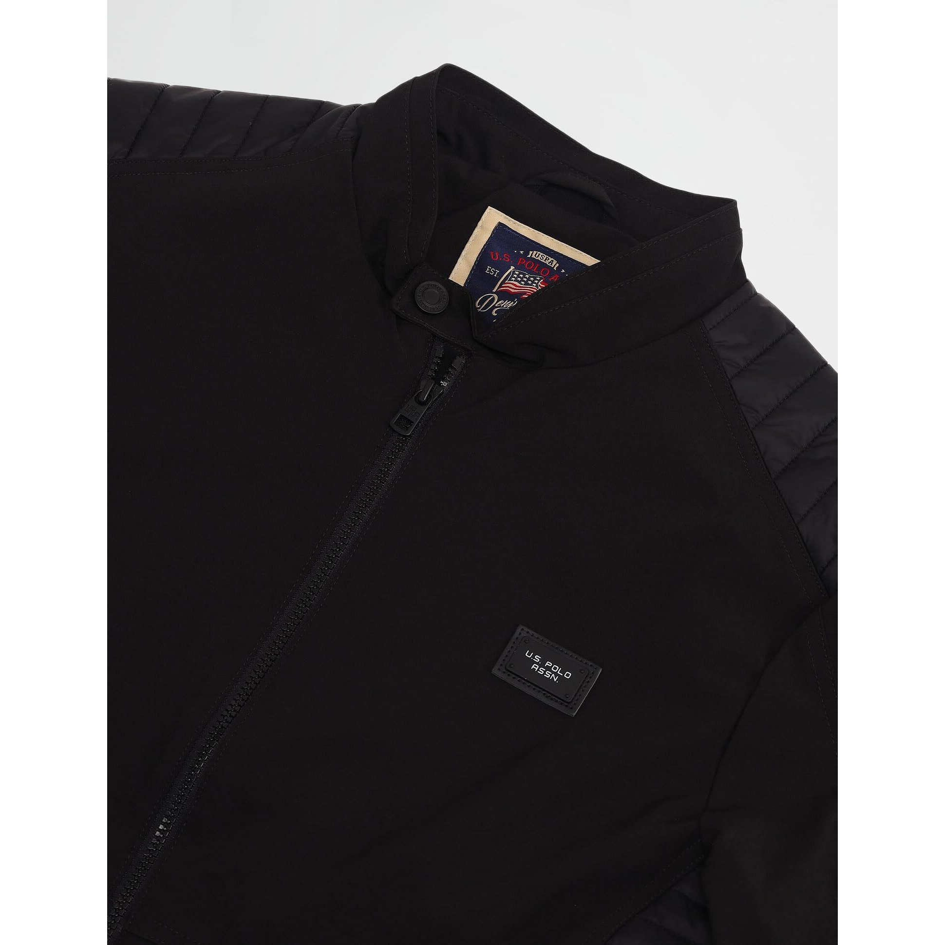 U.S. Polo Assn. Denim Co. Men's A-Line Coat (UDJCK1380_Black