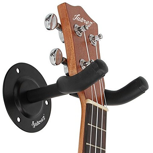 Jurez JRZ100 Guitar Wall Hanger/Mount/Holder/Hook/Stand/Rack for Acoustic/Electric/Bass Guitars, with Fittings/Accessories, Black