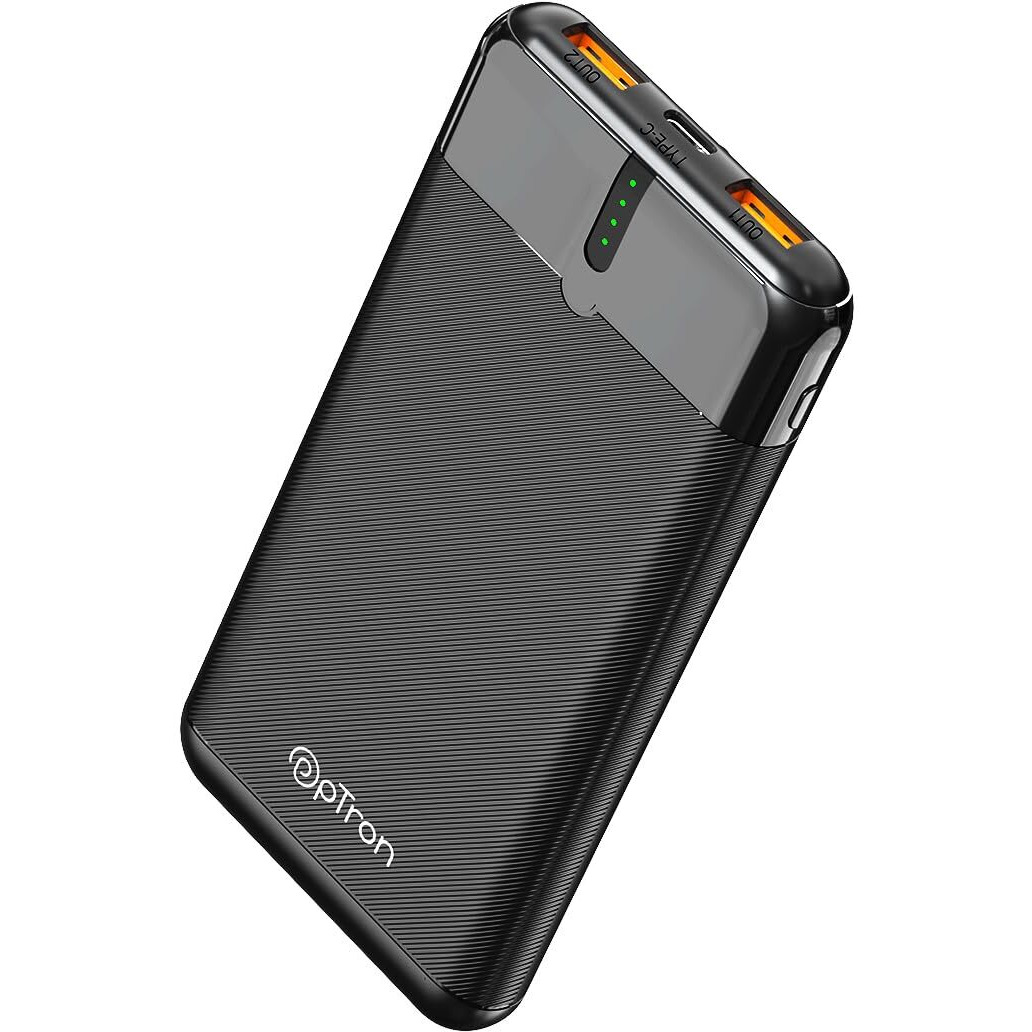 pTron Newly Launched Dynamo Nergy 10000mAh 22.5W Fast Charging Power Bank, Supports VOOC/Wrap/Dash USB Charging, 20W PD Fast Charging, 3 Outputs, 1 Input & Multiple Layers of Protection (Black)