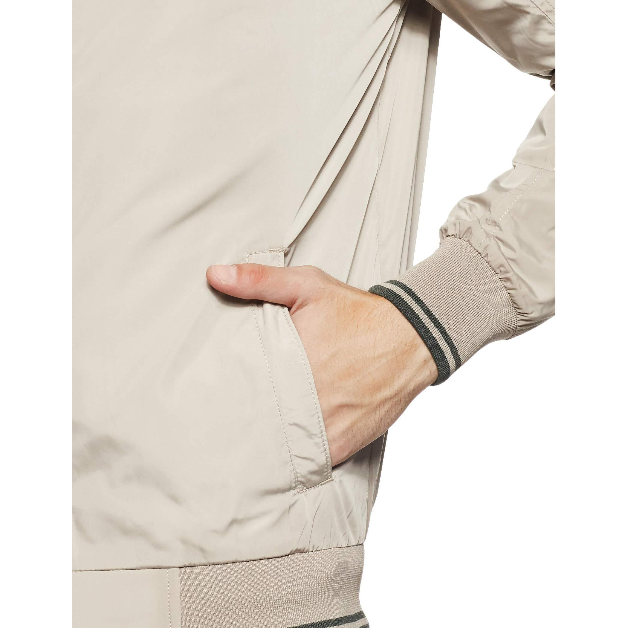 Allen Solly Polyester Men's Standard Length A-Line Coat (Asjkobopj62517_Light Beige_M)