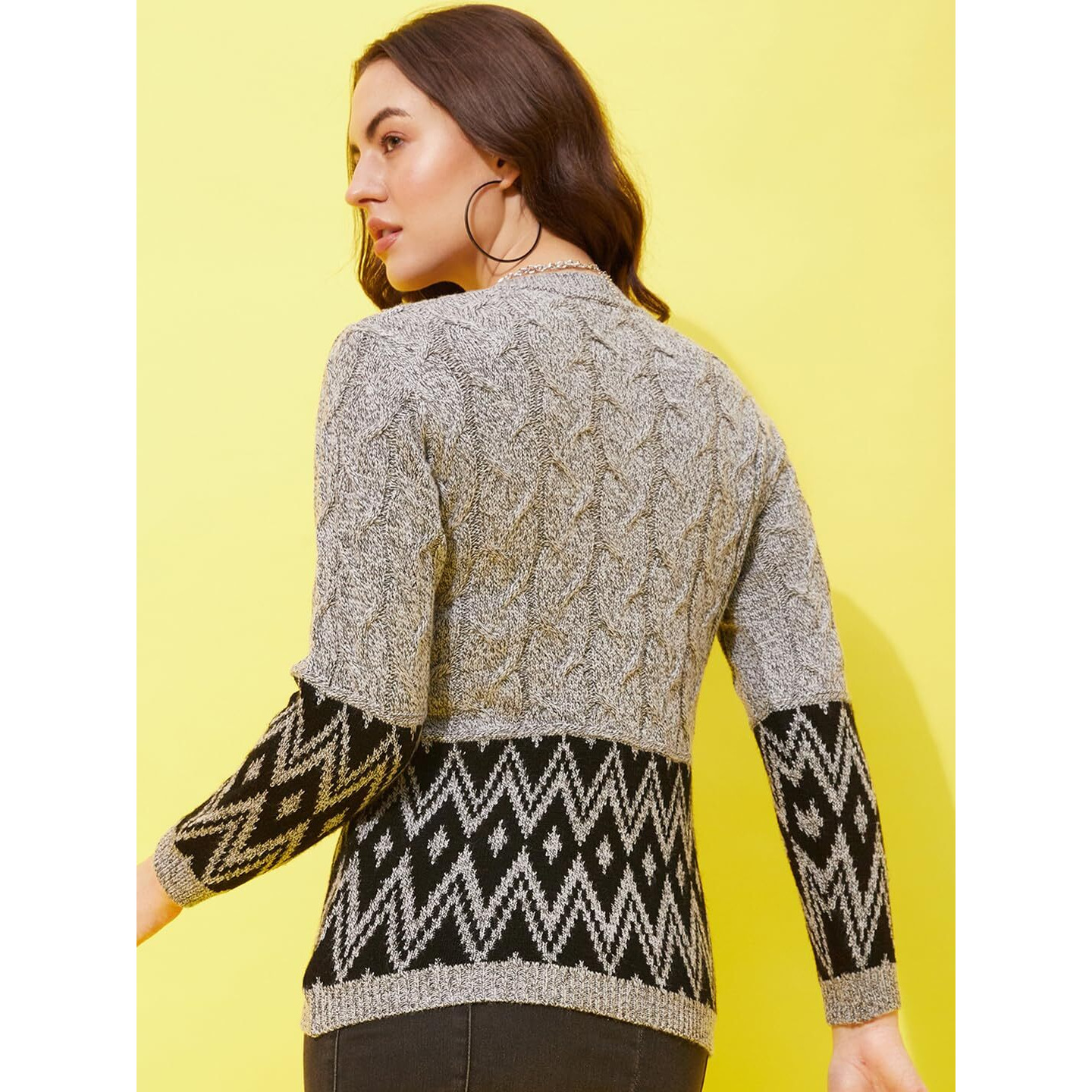 Modeve Cable Knit Women Sweater for Winter||Winterwear|| Grey