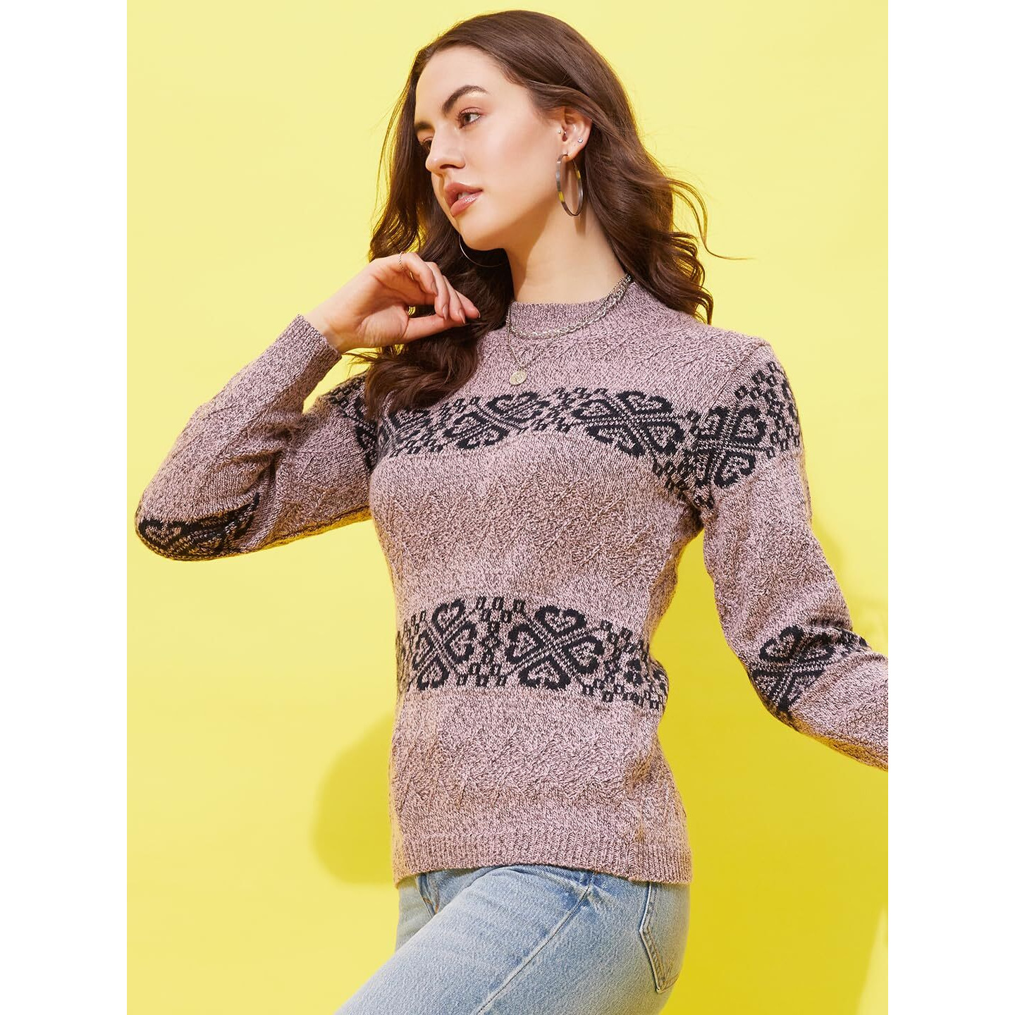 Modeve Women Striped Sweater for Winter||Winterwear||